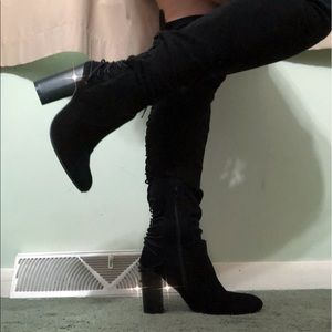 ✨☁️✨ High knee lace boots